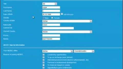 How to create account on myaiesec.net