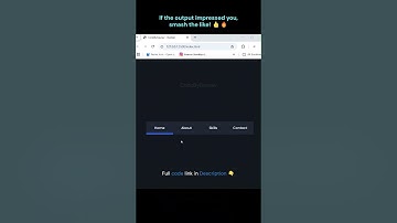 🎯 Navbar Hover Effects using HTML & CSS #webdevelopment #coding #hovereffect #shorts