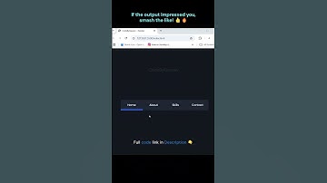 🎯 Navbar Hover Effects using HTML & CSS #webdevelopment #coding #hovereffect #shorts