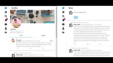 Complete Twitter clone (2024)  - React/redux, SaSS, NodeJS,  MongoDB, Socket.io, TypeScript, JWT.