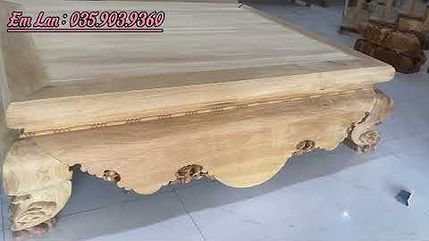 Sập Trơn Tứ Diện 4 Mặt Đẳng Cấp | Sập Gụ Đẹp Hân Lan #sapu #sapgo #noithat