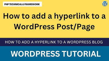How to add hyperlink to the text || how to add external link in WordPress post