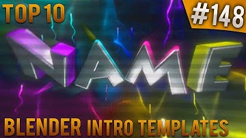 TOP 10 Blender intro templates #148 (Free download)