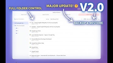 Bookmark Sorter 2.0 is HERE! (Major Update & New Features)