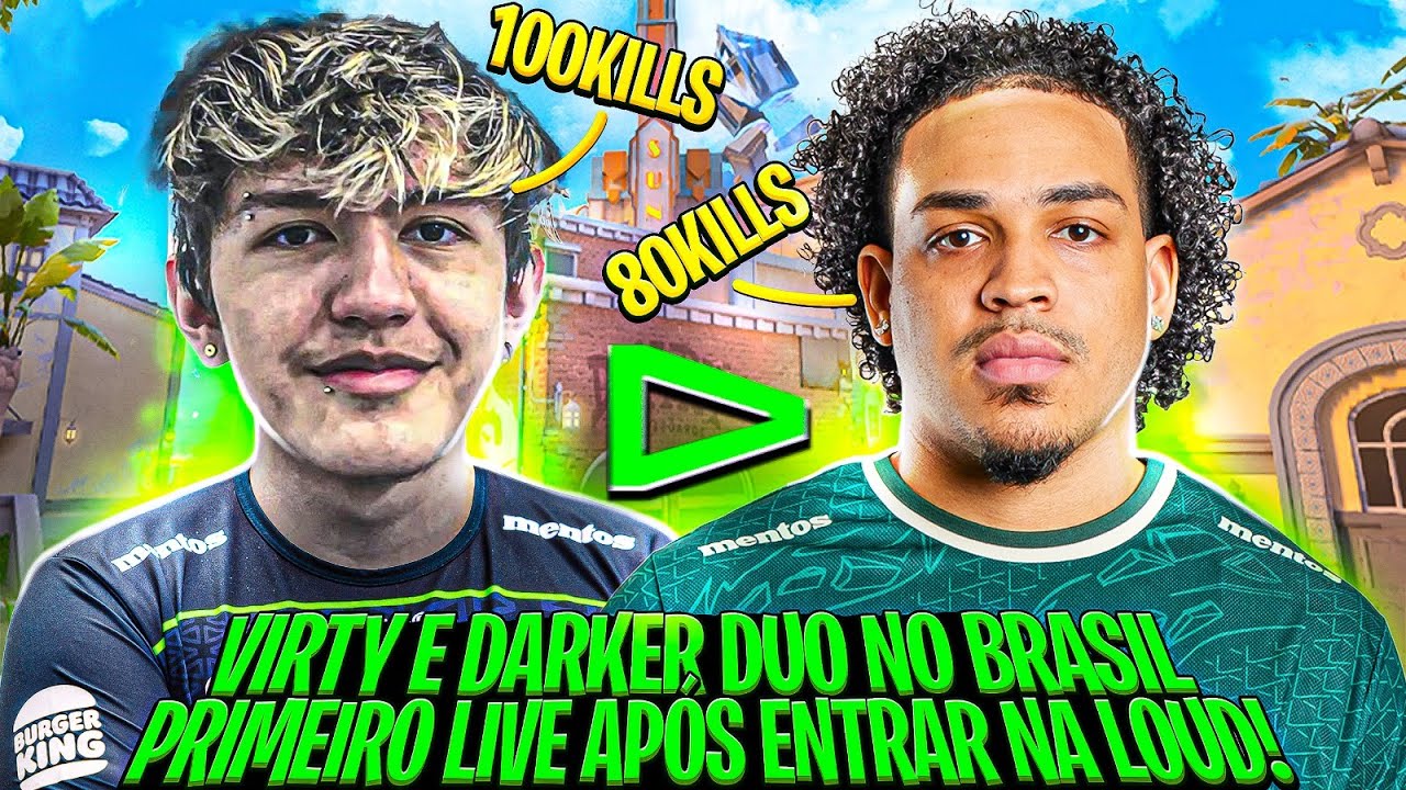 DARKER e VIRTY VÃO o PRIMEIRO DUO em LIVE DEPOIS do ANUNCIO DA LOUD e DARKER IMPRESSIONA TODOS!