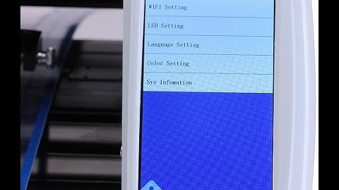 SKYCUT V series cutting plotter wifi setting