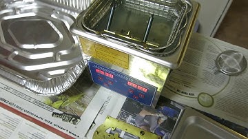 Hearing / watching an ultrasonic cleaner clean clock parts