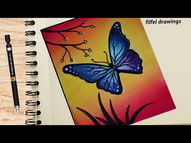 How To Draw a Beautiful Butterfly Step By Step Pencil Sketch Tutorial Easy  Drawing | How To Draw a Beautiful Butterfly Step By Step Pencil Sketch  Tutorial Easy Drawing Hello friends welcome