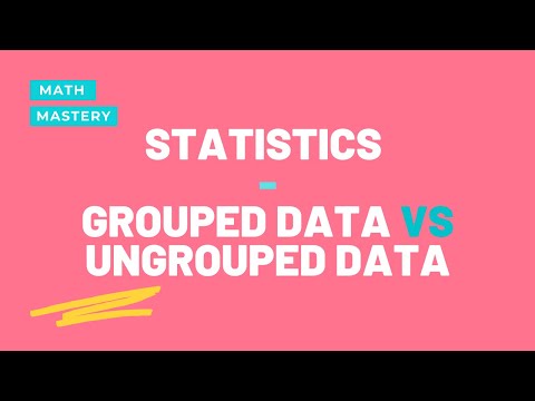 Video: Hva er forskjellen mellom gruppedata og ugrupperte data?