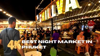 [4K 60fps] Chillva Market Adventure: Walking Tour in Phuket