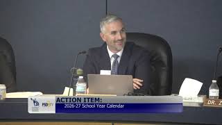 2026-2027 School Year Calendar Presentation December 9, 2025