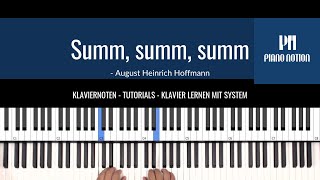 Summ, summ, summ (Klavierpartitur - Klavier Lernen Mit System - klavierschule)
