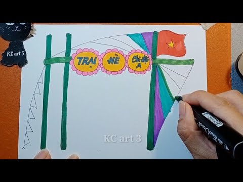 Vẽ Trang Trí Cổng Lều Trại - Vẽ Cổng Trại Đơn Giản Nhất | Mĩ Thuật Lớp 8 |  Kc Art 3 - Youtube