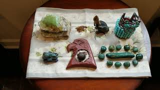 Shaman Healing Altar with Eagle, Butterfly and Crystal Earth Medicine