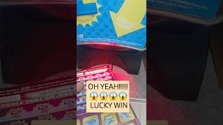 OH YEAH😱😱😱LUCKY WIN!!!!🍀🍀🍀#scratchofftickets