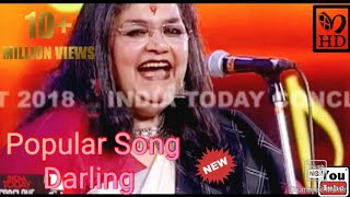 Video thumbnail of "Usha Uthup sings the popular number ' Darling Aankhon Se Aankhe Char Karne Do ' 🙂🙂"