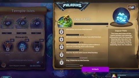Paladins gen:LOCK - Trials Of The Realm: Temple Isles Challenges