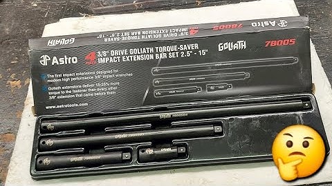 Unboxing Astro Tools 78005 4pc 3/8" Drive Goliath High Torque-Saver Impact Extension Bar Set 