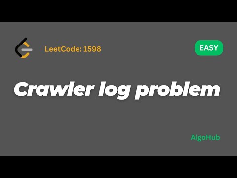LeetCode 1598: Crawler Log Folder Problem | Optimized solution | Google Interview Question