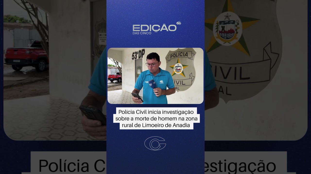 Investigação de morte em Limoeiro de Anadia