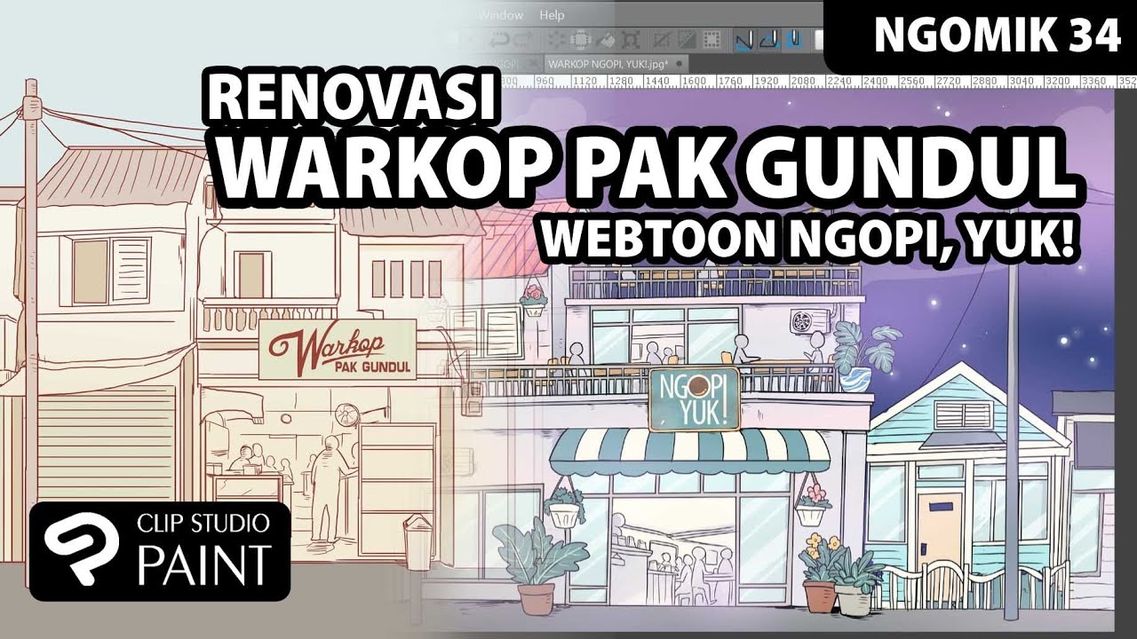RENOVASI WARKOP PAK GUNDUL WEBTOON NGOPI, YUK! YouTube
