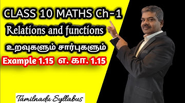 10th maths chapter 1 relations and functions example 1.15
