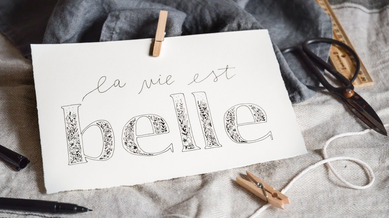 How to Hand Letter: Beginner Serif Styles watercolor brands