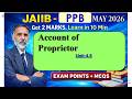 Proprietorship firm  account opening JAIIB-PPB May 26Get 2 Marks in 10 Min Exam MCQs #S131