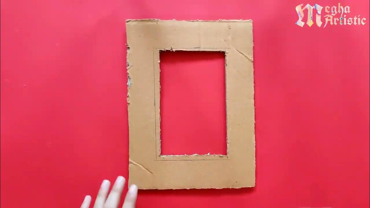 how to make photo frame/photo frame making at home/photo frame/clay art/diy picture frame