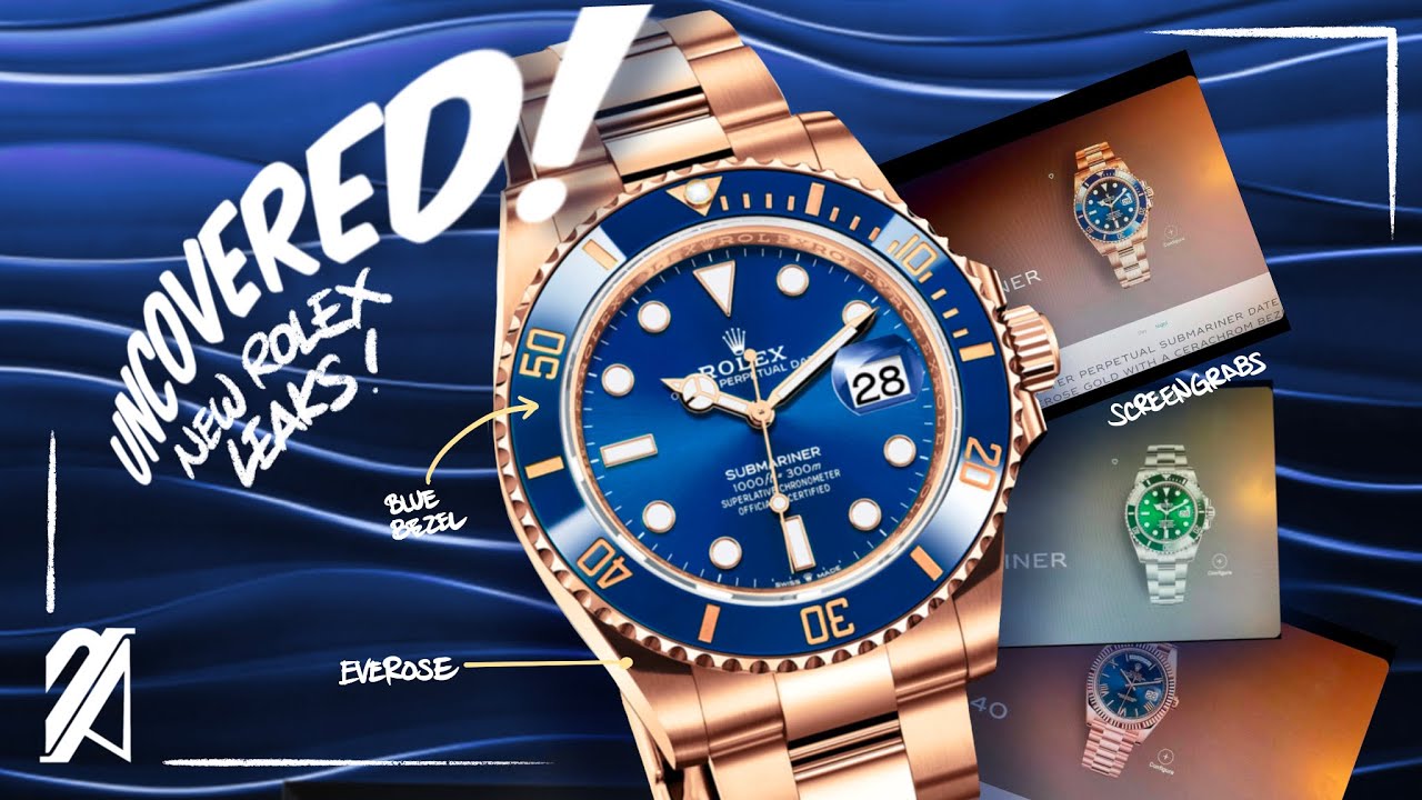 Rolex Leaks Again! Everose Submariner 41mm and Day-Date 40mm and Return Of  The Hulk! - YouTube