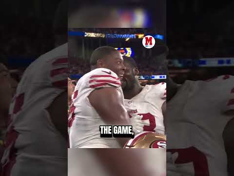 San Francisco player about to pass out after making a big play  #nfl #49ers  #football