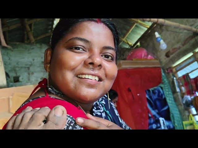 puja lifestyle vlogs/पूजा के साथ हो गई गड़बड़ सीन🫢/fata hua blouse pahan liya 🤣#vlog ♥️