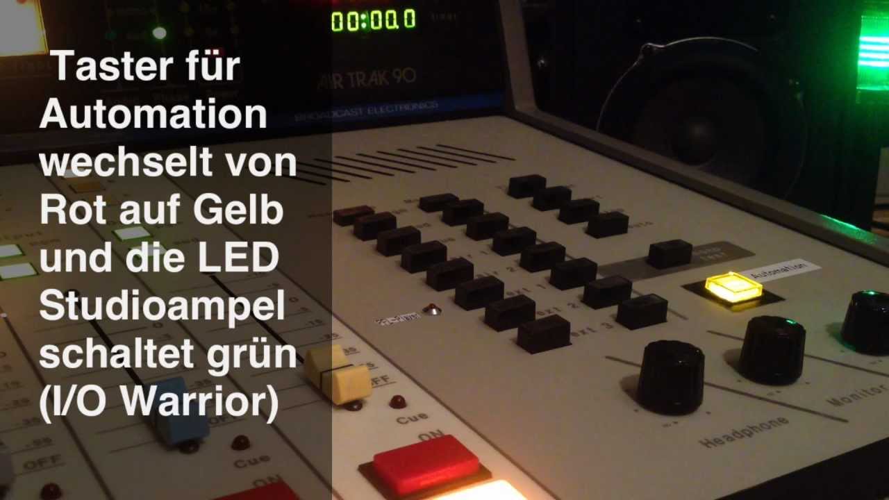 BE Broadcast Electronic 12 Ch Mischpult AIR TRAK 90 mit Ampel I/O Warrior für Digispot, mAirList...