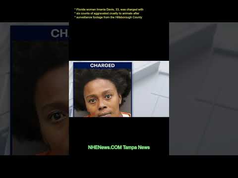 Florida woman Imania Davis, 33, was charged with six counts of aggravated cruelty to animals after s