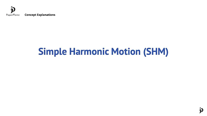 Simple Harmonic Motion (SHM) (C.1.2)