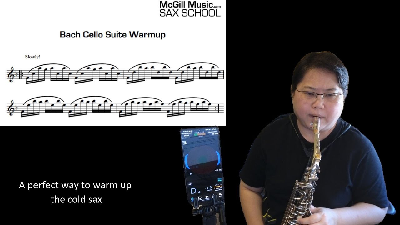 Bach Cello Suite Saxophone Warmup Practice YouTube