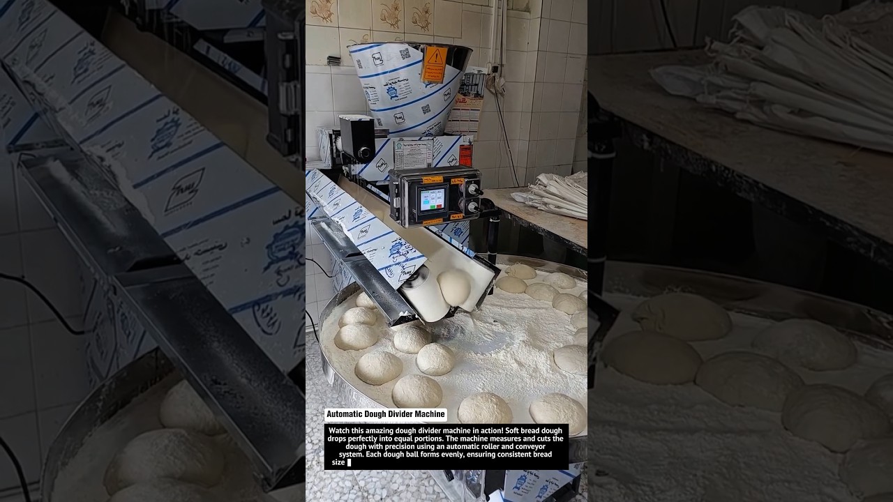 Automatic Dough Divider Machine 🍞 | Satisfying Bread Dough Cutting Process!