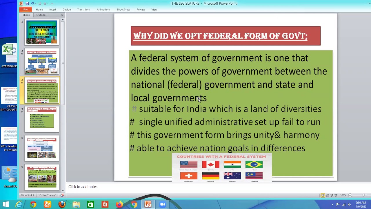 PART 2UNION GOVERNMENT THE LEGISLATURE YouTube