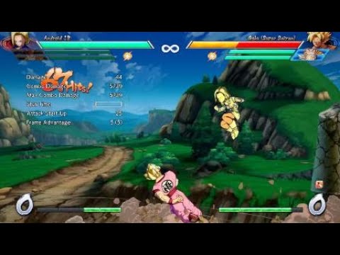 DBFZ android 18 rejump combo