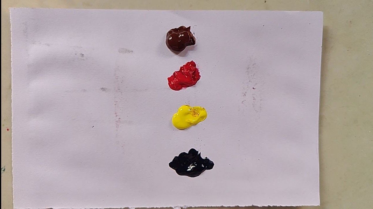 Using Acrylic Colour After A Very Long Time To Make A Landscape Painting 🎨| Mousomi Art 