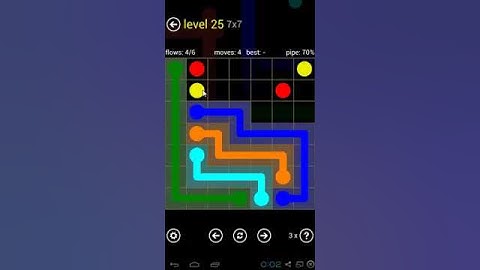 Flow Free - Regular Pack 7 x 7 Level 25