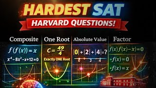 Hardest SAT Math Questions: Solving Harvard-Level Function & Algebra Problems