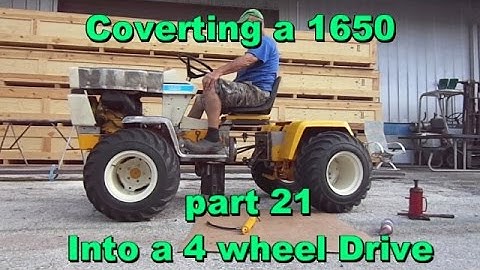 Building a 1650 Cub Cadet 4 wheel drive part 21