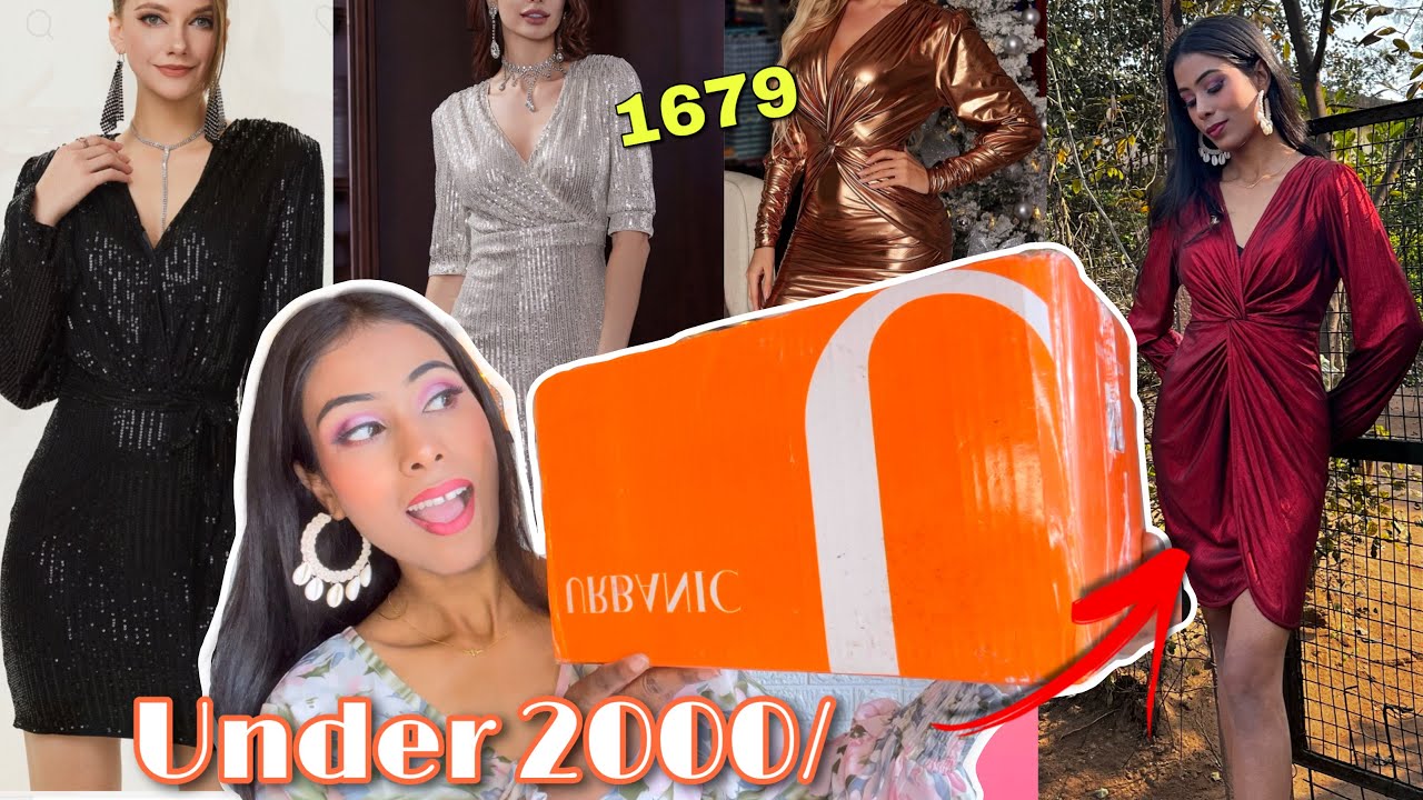 HugeURBANIC Dress Haul urbanic partywear dress haul urbanic sequin