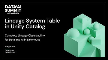 Lineage System Table in Unity Catalog