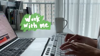 [1hour] 🌧️ Work with Me! ｜비 오는 소리  & 키보드 ASMR｜Heavy Rain sounds + Keyboard with Alarm