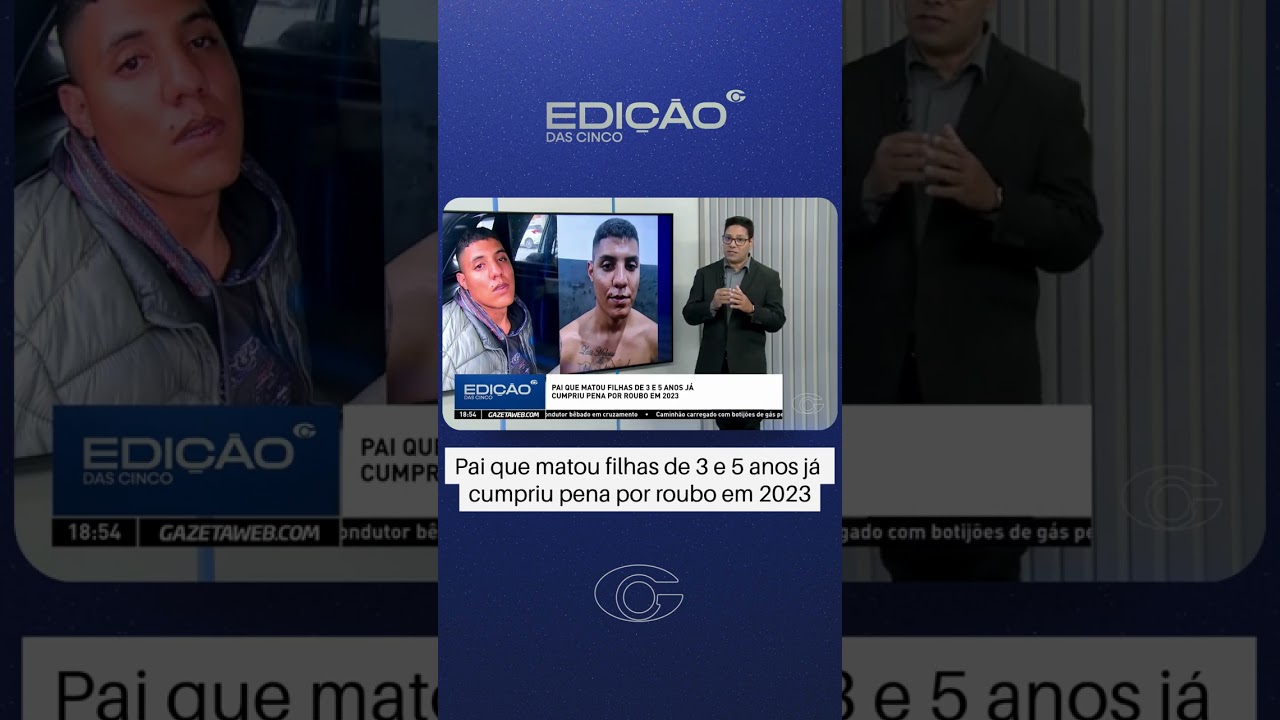 Pai que matou filhas de 3 e 5 anos já havia sido preso por roubo