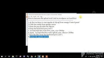 How to Increase file upload size Limit and max file size in wordpress on local Host