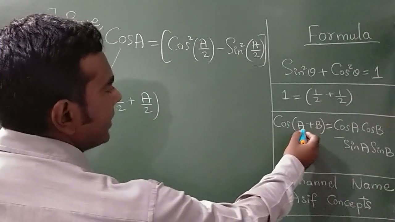 1 Minute Trigonometry Prove CosA Cos A 2 Sin A 2 YouTube 1 Minute Trigonometry Prove CosA Cos A 2 Sin A 2 YouTube