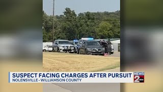 Suspect arrested after pursuit in Nolensville